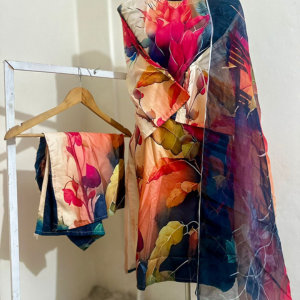 Silk digital print three piece